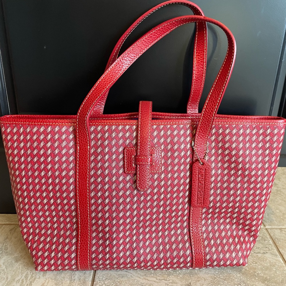 J McLaughlin leather tote